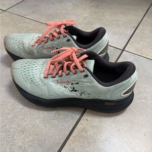 Brooks Ghost 16 Neutral Running Shoes - Surf/ Flower/ Whitecap * Size: 9